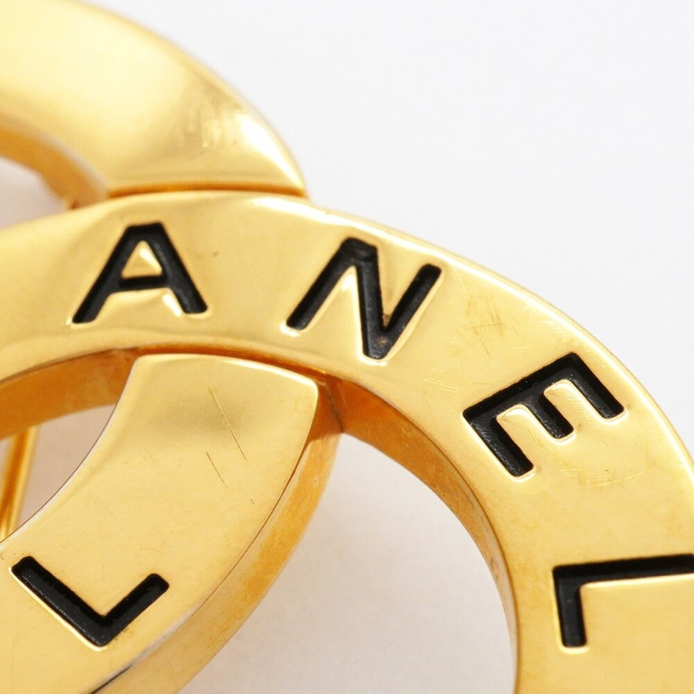 CHANEL Authentic Gold Logo Brooch - Picture 9 of 9